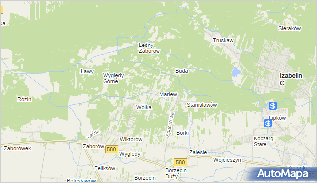 mapa Mariew, Mariew na mapie Targeo