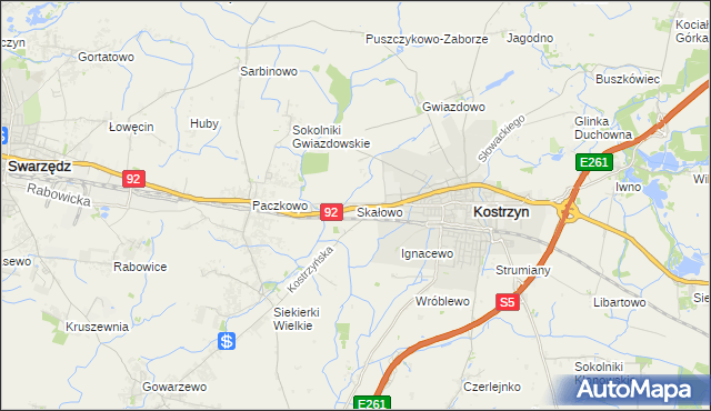 mapa Skałowo, Skałowo na mapie Targeo