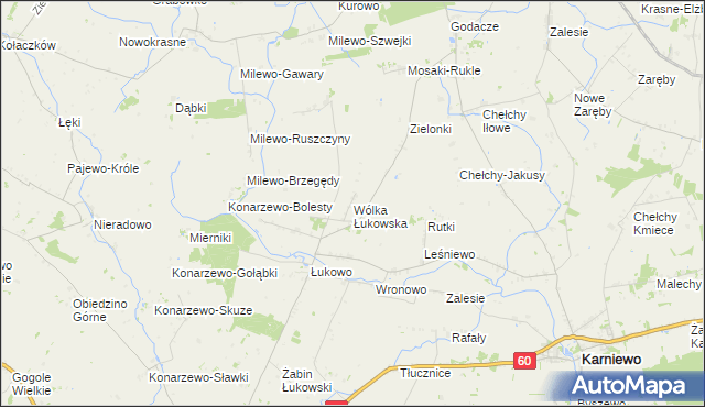 mapa Wólka Łukowska, Wólka Łukowska na mapie Targeo