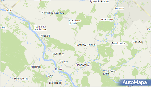 mapa Zaszków-Kolonia, Zaszków-Kolonia na mapie Targeo