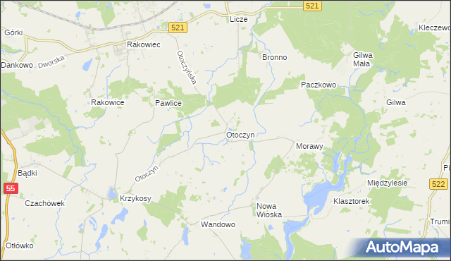 mapa Otoczyn, Otoczyn na mapie Targeo