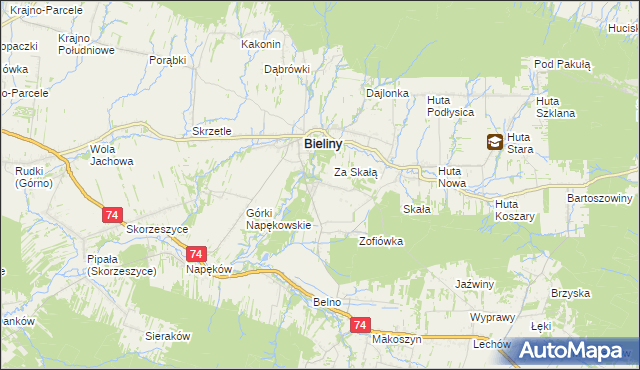 mapa Czaplów, Czaplów na mapie Targeo