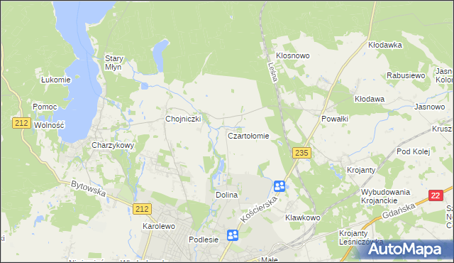 mapa Czartołomie, Czartołomie na mapie Targeo