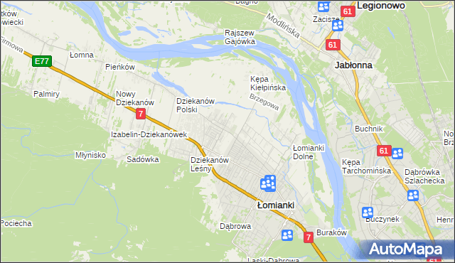 mapa Kiełpin Poduchowny, Kiełpin Poduchowny na mapie Targeo