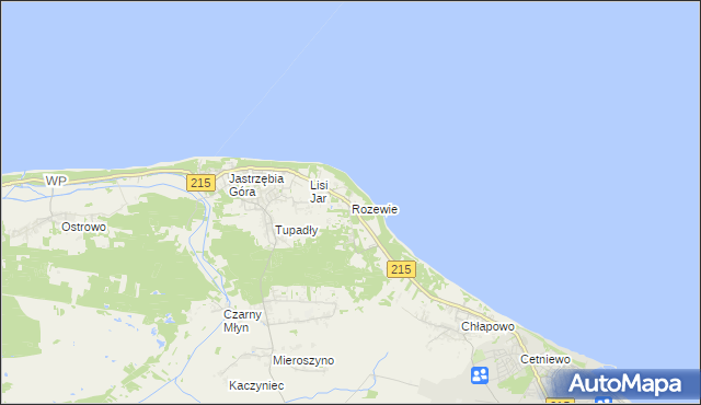 mapa Rozewie, Rozewie na mapie Targeo