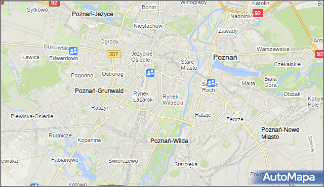 mapa Rynek Wildecki, Rynek Wildecki na mapie Targeo