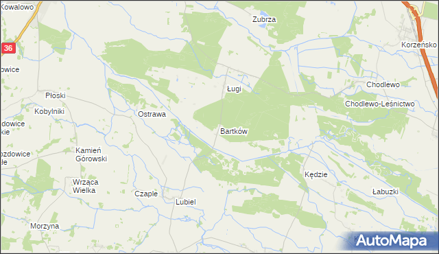 mapa Bartków gmina Wąsosz, Bartków gmina Wąsosz na mapie Targeo