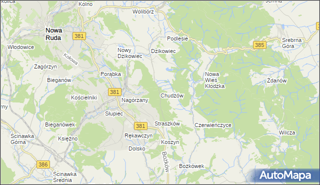 mapa Chudzów, Chudzów na mapie Targeo