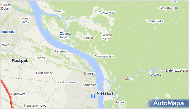 mapa Nowogródek, Nowogródek na mapie Targeo