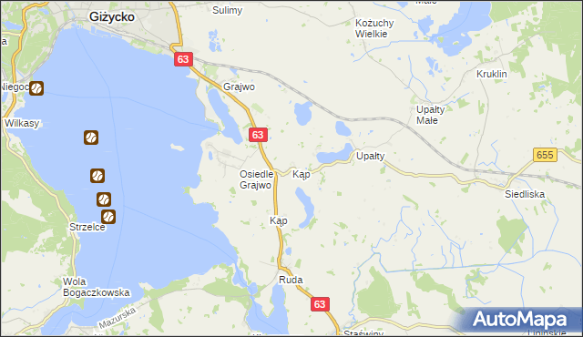 mapa Kąp, Kąp na mapie Targeo