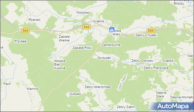 mapa Skrzypek, Skrzypek na mapie Targeo
