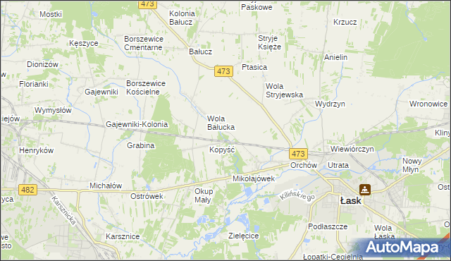 mapa Orchów-Wesółka, Orchów-Wesółka na mapie Targeo