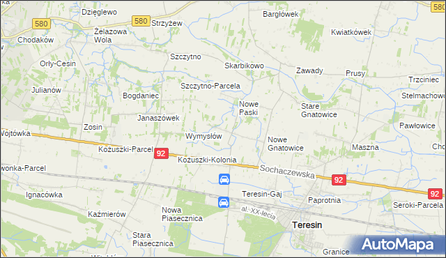 mapa Stare Paski, Stare Paski na mapie Targeo