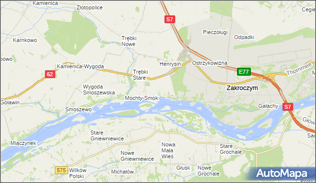 mapa Wólka Smoszewska, Wólka Smoszewska na mapie Targeo