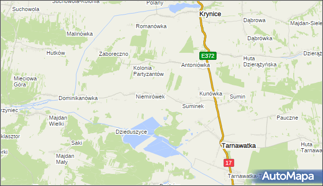 mapa Niemirówek-Kolonia, Niemirówek-Kolonia na mapie Targeo