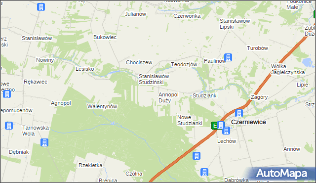 mapa Annopol Duży, Annopol Duży na mapie Targeo
