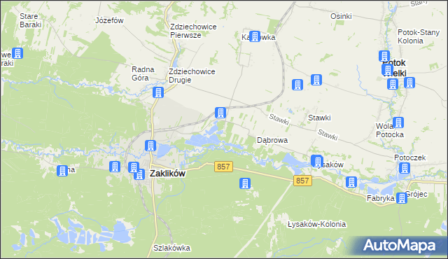 mapa Antoniówka gmina Zaklików, Antoniówka gmina Zaklików na mapie Targeo