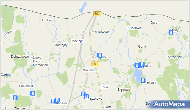 mapa Aptynty, Aptynty na mapie Targeo