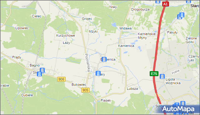 mapa Babienica, Babienica na mapie Targeo