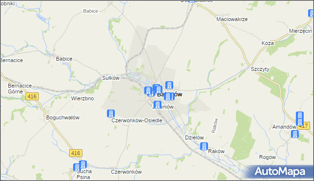 mapa Baborów, Baborów na mapie Targeo