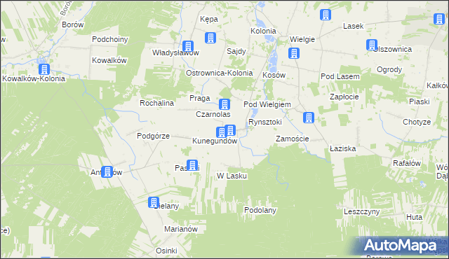 mapa Bąkowa, Bąkowa na mapie Targeo