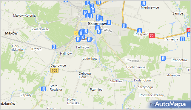 mapa Balcerów, Balcerów na mapie Targeo