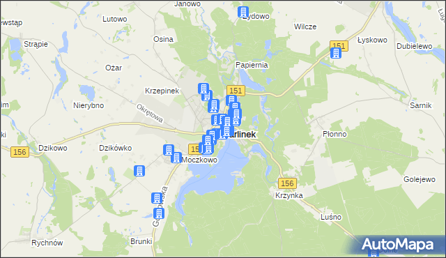 mapa Barlinek, Barlinek na mapie Targeo