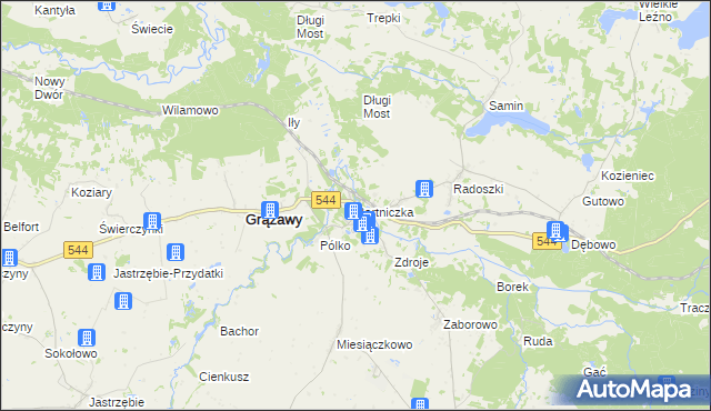 mapa Bartniczka, Bartniczka na mapie Targeo