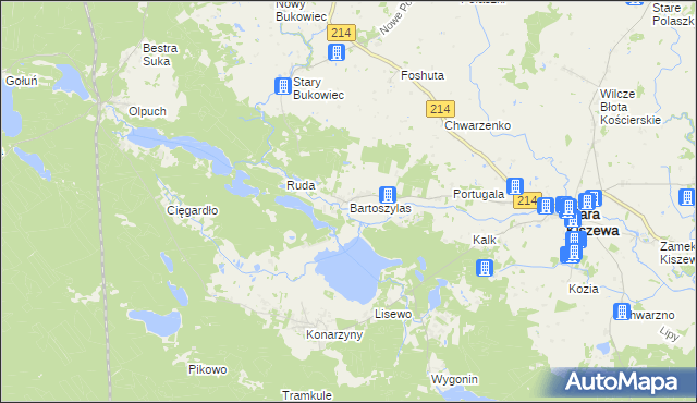 mapa Bartoszylas, Bartoszylas na mapie Targeo