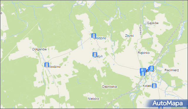 mapa Batyń, Batyń na mapie Targeo