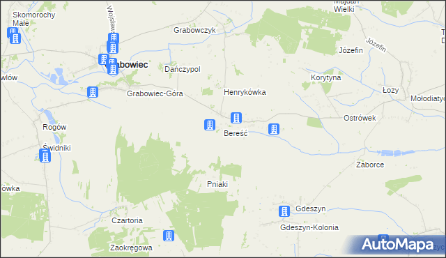 mapa Bereść, Bereść na mapie Targeo