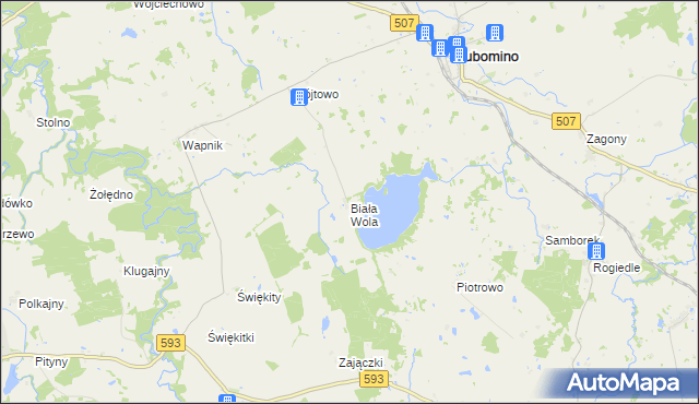 mapa Biała Wola, Biała Wola na mapie Targeo