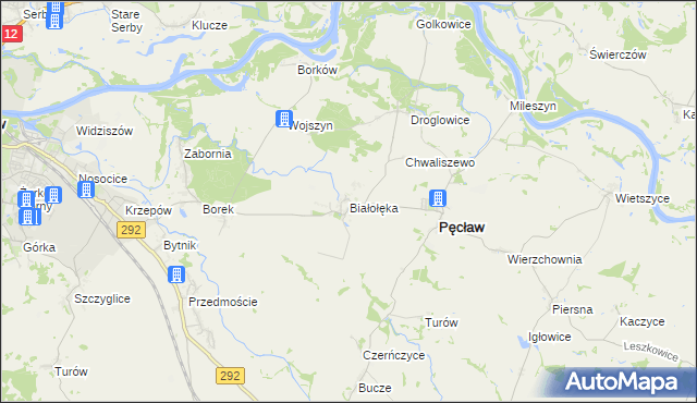 mapa Białołęka, Białołęka na mapie Targeo