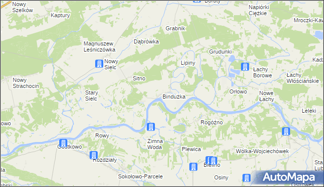 mapa Bindużka, Bindużka na mapie Targeo