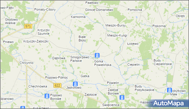 mapa Błędostowo, Błędostowo na mapie Targeo