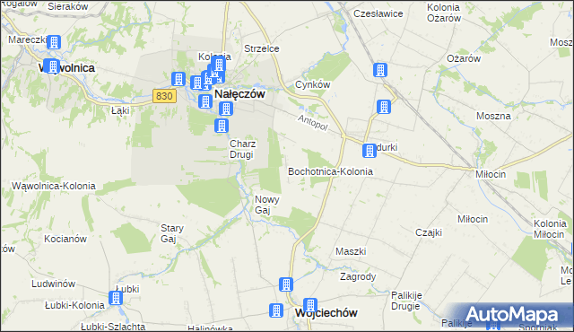 mapa Bochotnica-Kolonia, Bochotnica-Kolonia na mapie Targeo