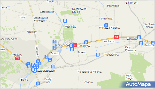 mapa Bodaczów, Bodaczów na mapie Targeo