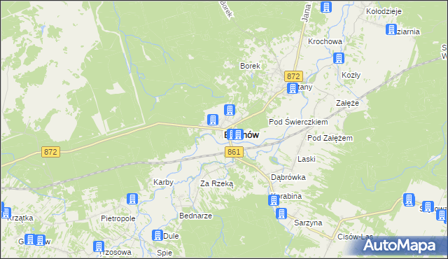 mapa Bojanów powiat stalowowolski, Bojanów powiat stalowowolski na mapie Targeo