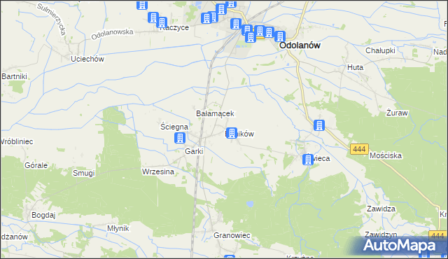 mapa Boników, Boników na mapie Targeo