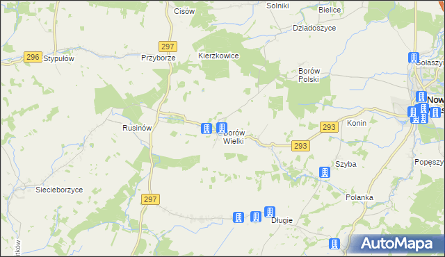 mapa Borów Wielki, Borów Wielki na mapie Targeo