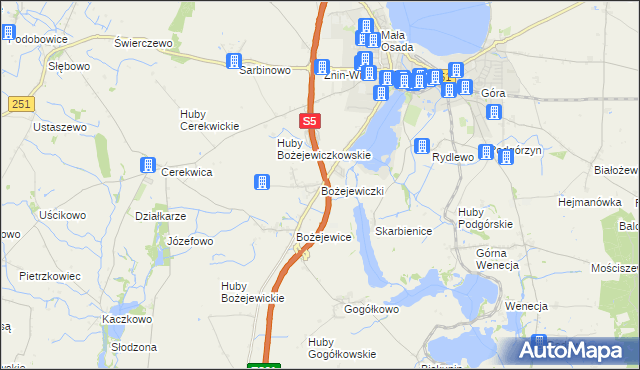 mapa Bożejewiczki, Bożejewiczki na mapie Targeo
