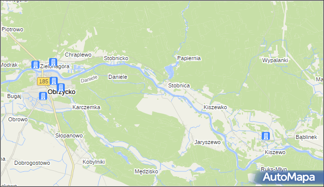 mapa Brączewo, Brączewo na mapie Targeo