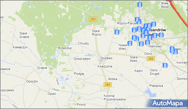 mapa Broniszewo gmina Aleksandrów Kujawski, Broniszewo gmina Aleksandrów Kujawski na mapie Targeo