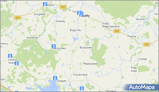 mapa Brzozówko, Brzozówko na mapie Targeo