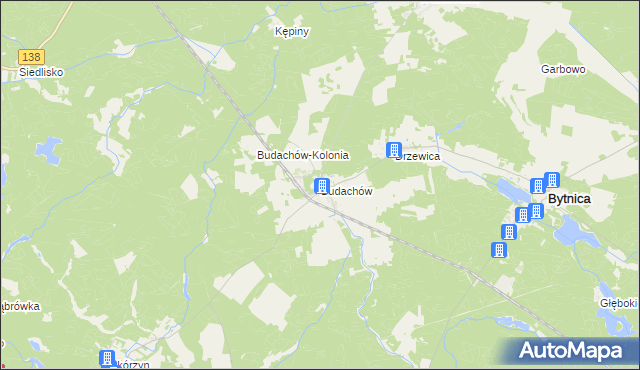 mapa Budachów, Budachów na mapie Targeo