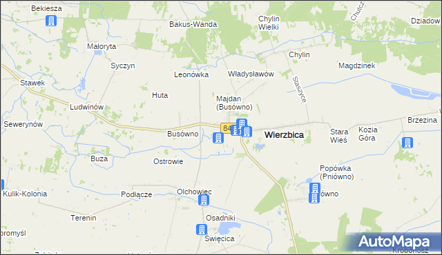 mapa Busówno-Kolonia, Busówno-Kolonia na mapie Targeo