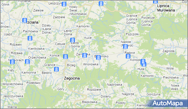 mapa Bytomsko, Bytomsko na mapie Targeo