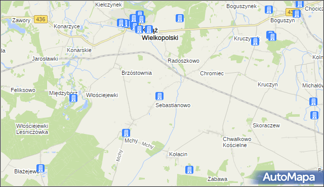 mapa Charłub, Charłub na mapie Targeo