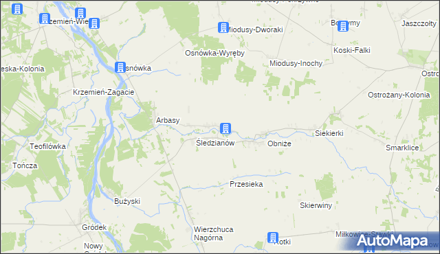 mapa Chechłowo, Chechłowo na mapie Targeo