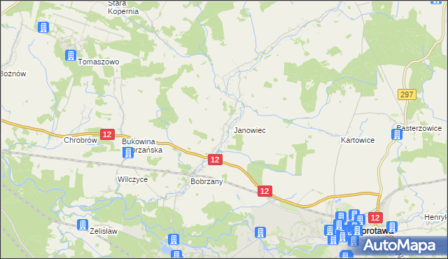 mapa Chichy, Chichy na mapie Targeo